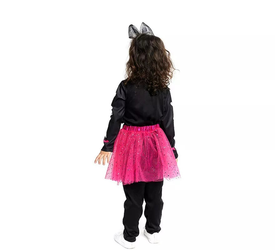 Translation missing: en.Disfraz de Esqueleto adorable con tutú fucsia para bebé y niña