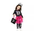 Disfraz de Esqueleto adorable con tutú fucsia para bebé y niña