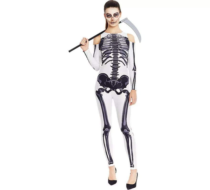 Translation missing: en.Disfraz de Esqueleto blanco completo para mujer