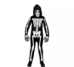 Hooded Skeleton Costume for Boys
