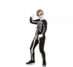 Skeleton costume with hood for children