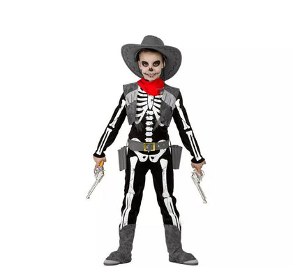 Disfraz de Esqueleto Cowboy para niño