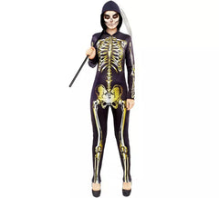 Golden Skeleton Costume for Women