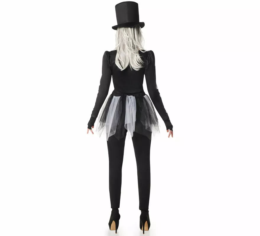 Translation missing: en.Disfraz de Esqueleto Elegante con Sombrero para mujer