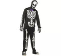Disfraz de Esqueleto Elegante luminiscente para hombre