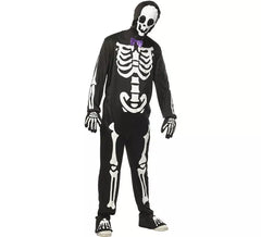 Luminescent Elegant Skeleton Costume for Men