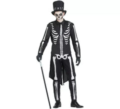 Fato de esqueleto elegante para homem