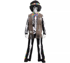 Hippie Skeleton Costume for Adults