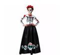 Disfraz de Esqueleto Mejicano Catrina Rosas para mujer