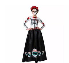 Catrina Rosas Mexican Skeleton Costume for Women