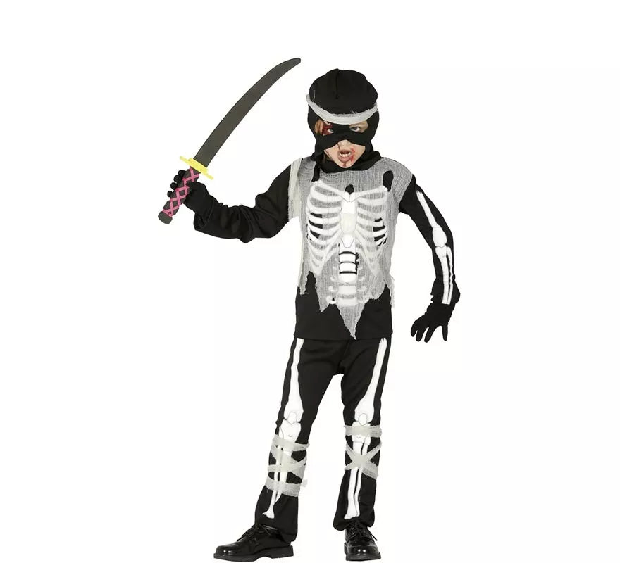 Disfraz de Esqueleto Ninja para niño