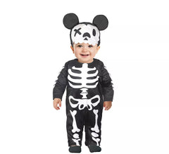 Costume da scheletro di topo per neonato