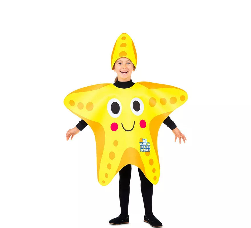 Translation missing: en.Disfraz de Estrella de Mar Amarilla para bebé y niños