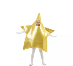 Kids Large Gold Christmas Star Costume