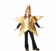 Gold Christmas Star Costume for Kids