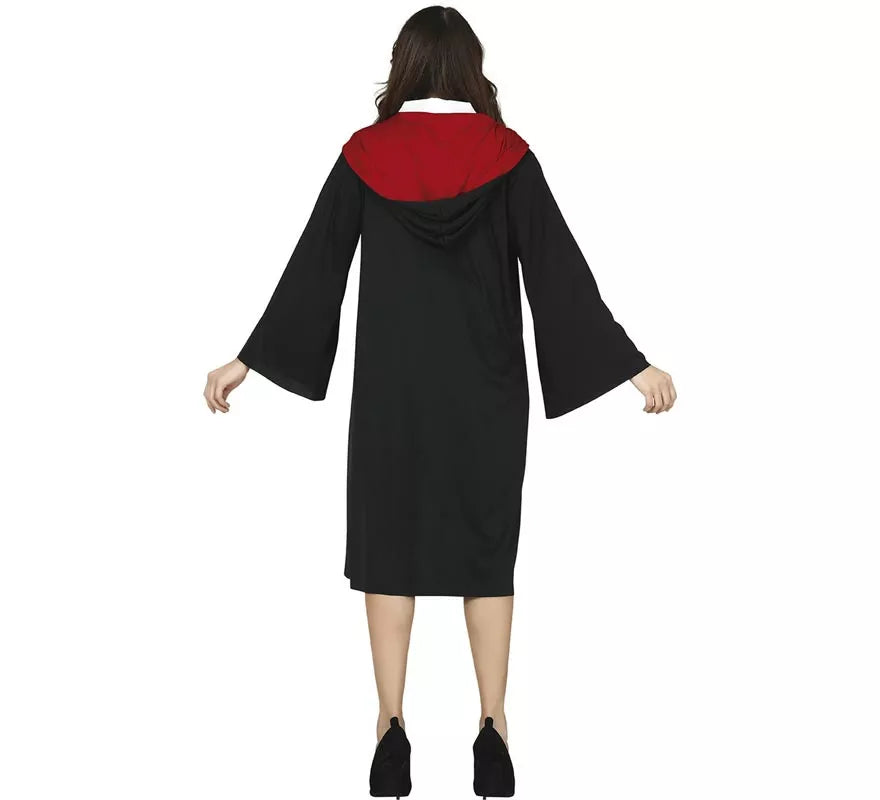 Disfraz de Estudiante de Magia Rojo para mujer