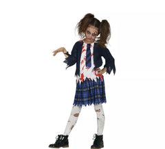 Zombie High School Student Costume for Girls