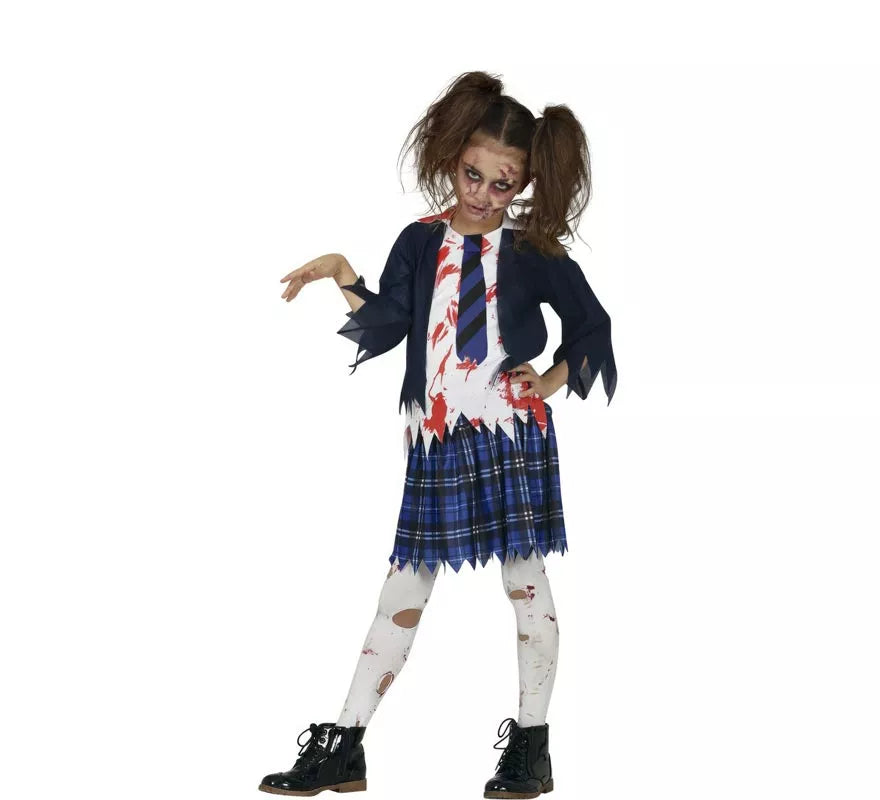 Translation missing: en.Disfraz de Estudiante de Secundaria Zombie para niña