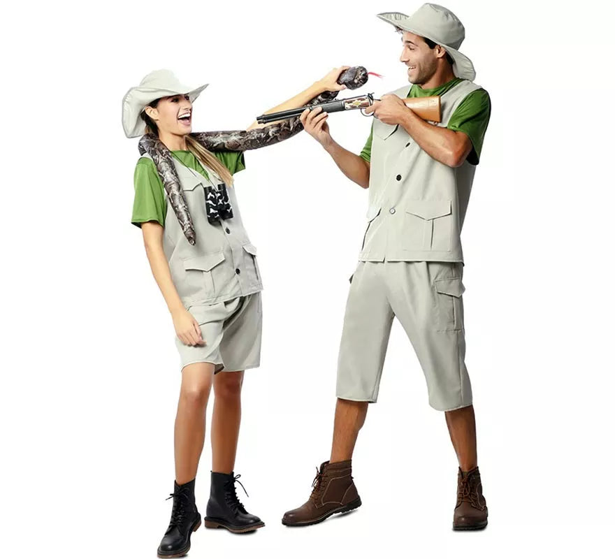 Disfraz de Explorador de la Naturaleza con sombrero para hombre