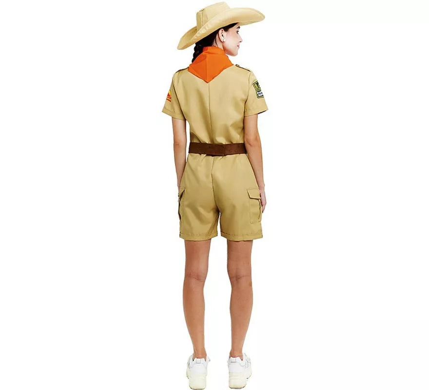 Disfraz de Exploradora clásica con cinturón para mujer