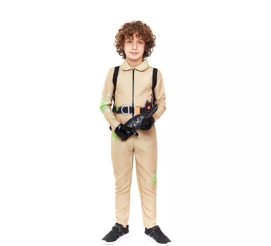 Disfraz de Exterminador de Fantasmas beige para niño