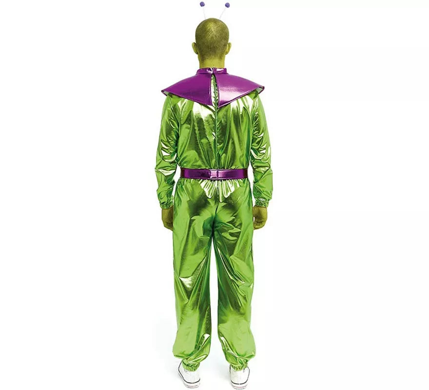 Translation missing: en.Disfraz de Extraterrestre verde y morado para hombre