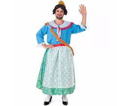 Blue Fallera Mayor costume for men