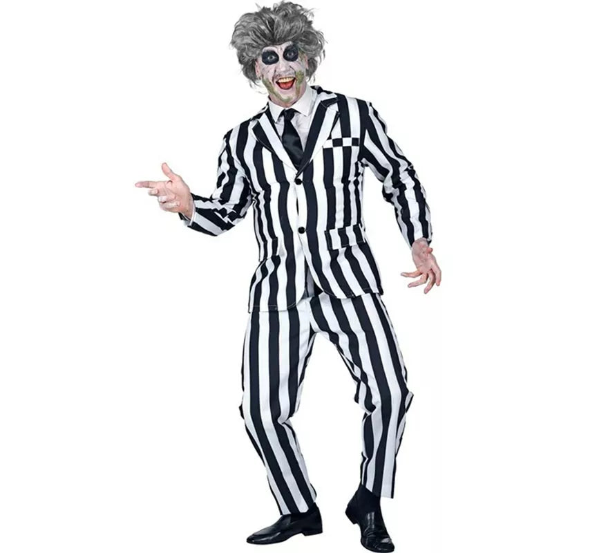 Disfraz de Fantasma a rayas para hombre