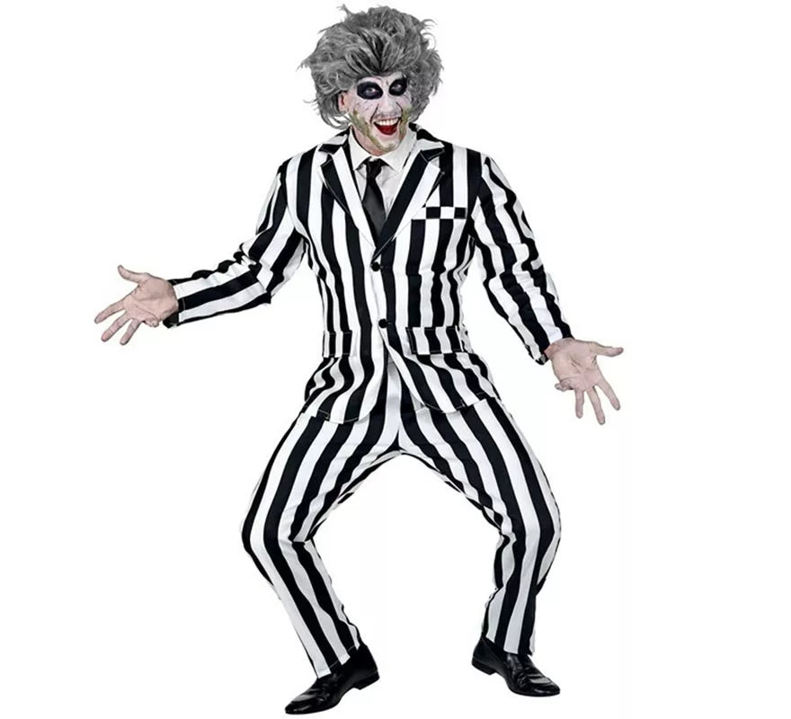 Disfraz de Fantasma a rayas para hombre