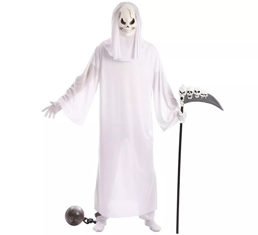 Disfraz de Fantasma blanco con Máscara para hombre