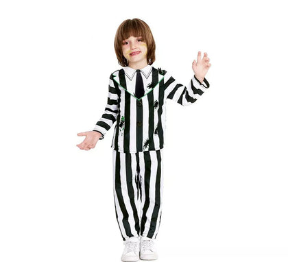 Disfraz de Fantasma de traje a rayas para bebé y niño