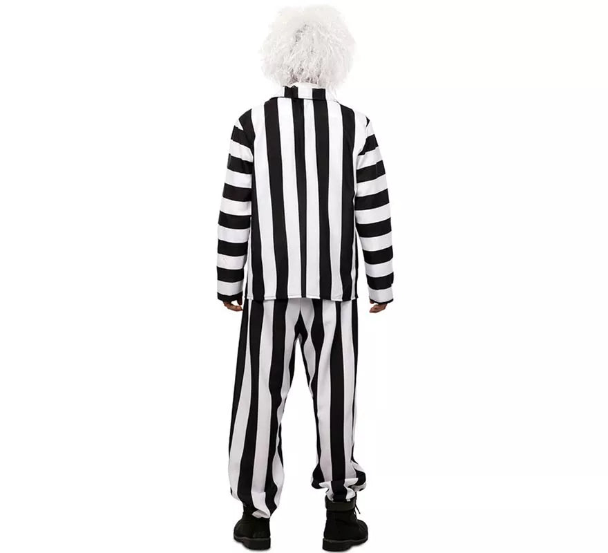 Translation missing: en.Disfraz de Fantasma de traje divertido a rayas para hombre