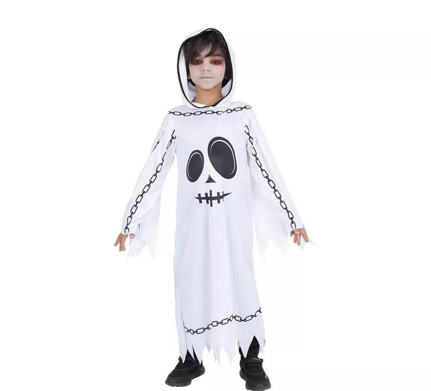 Translation missing: en.Disfraz de Fantasma Encadenado con capucha para niño