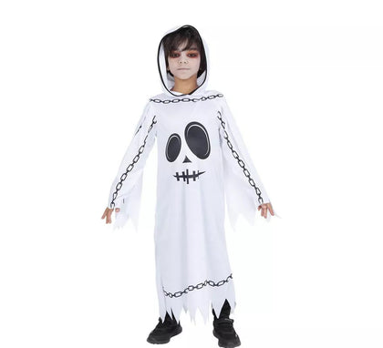 Disfraz de Fantasma Encadenado con capucha para niño