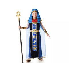 Blue Egyptian Pharaoh costume for boys