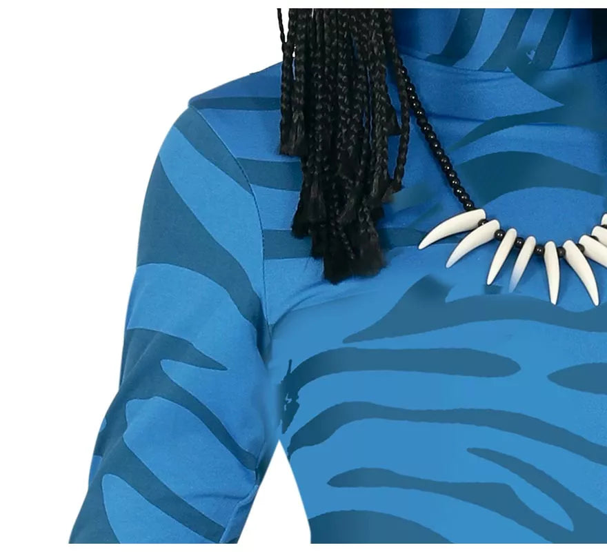 Disfraz de Felina Azul Extraterreste para mujer