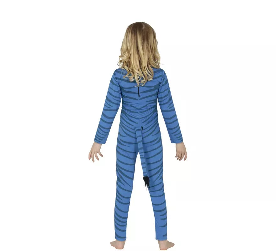 Disfraz de Felino Azul para niños