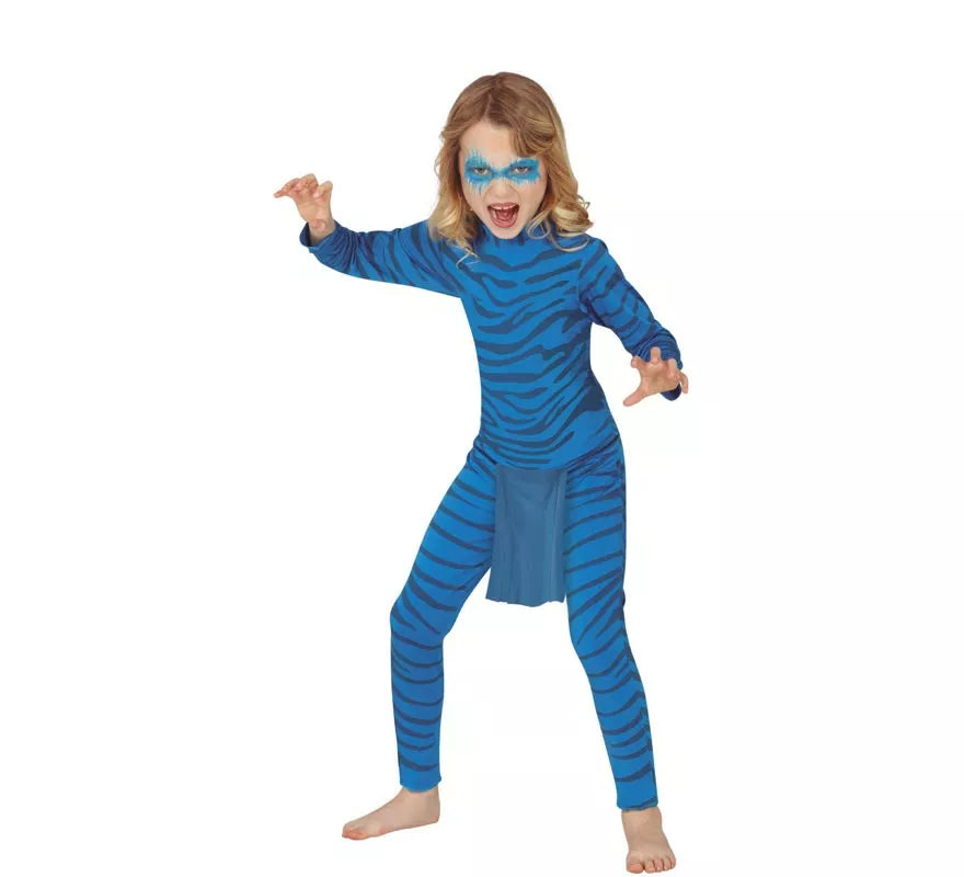 Disfraz de Felino Azul para niños