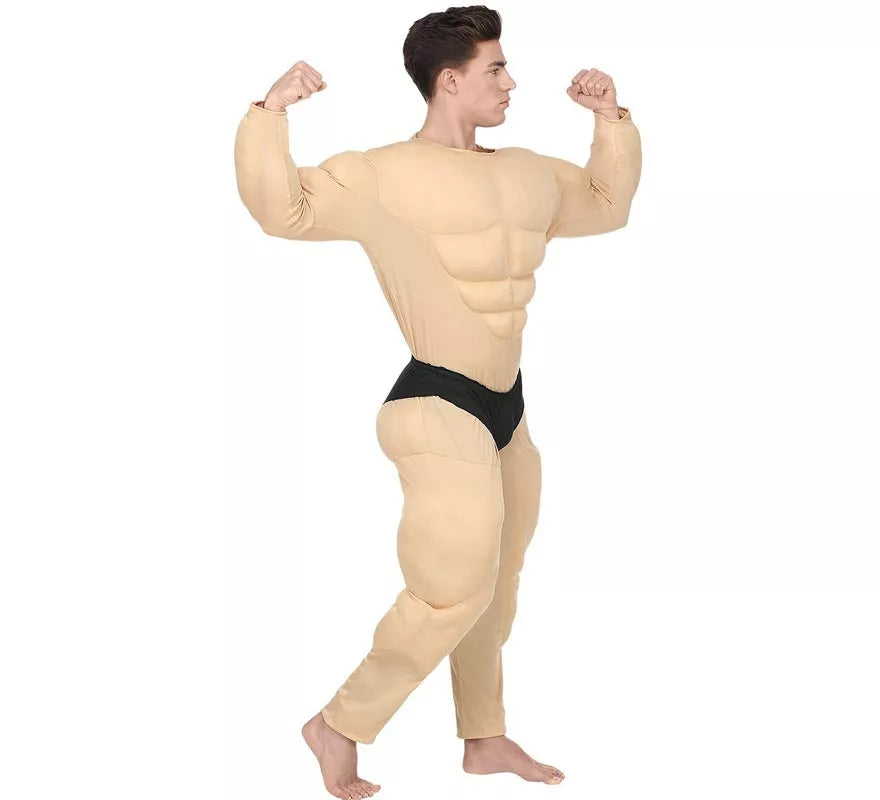 Disfraz de Fisicoculturista musculoso con calzón para hombre