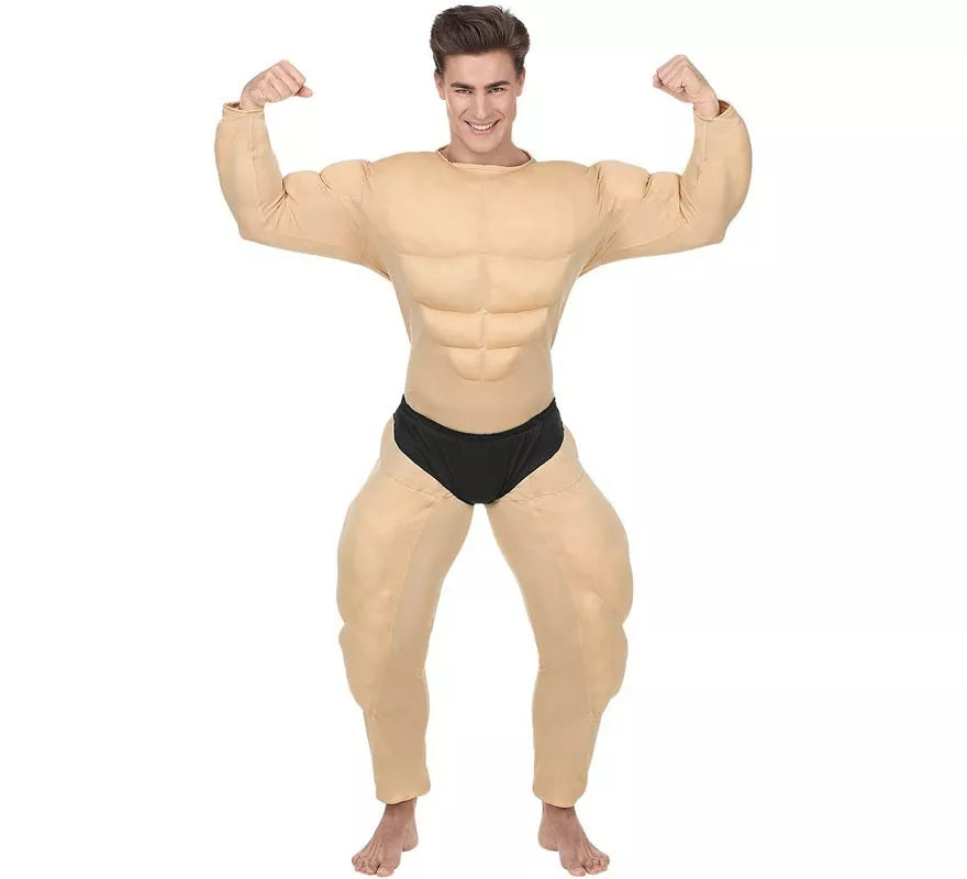 Disfraz de Fisicoculturista musculoso con calzón para hombre