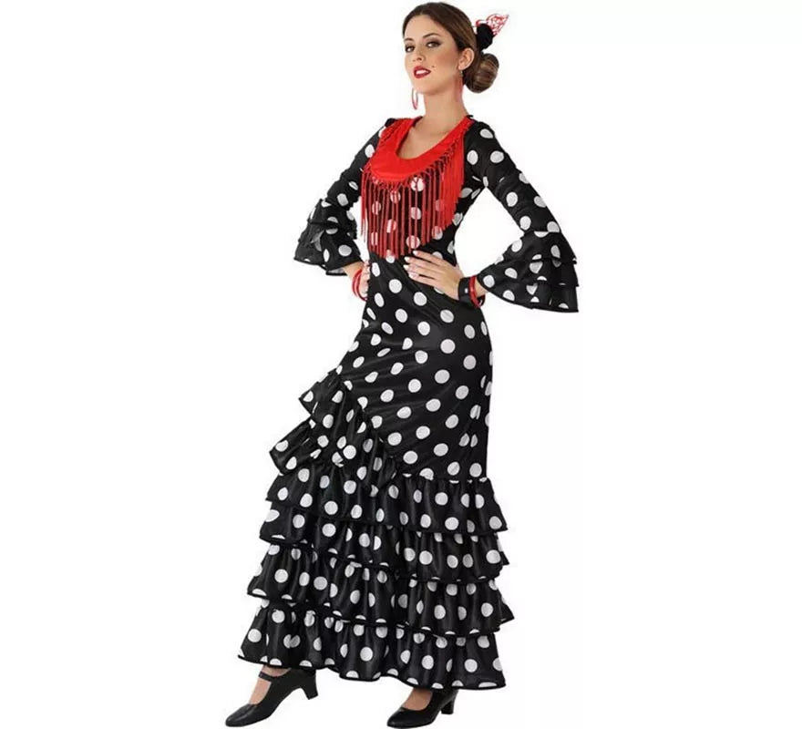 Translation missing: en.Disfraz de Flamenca Negro para mujer