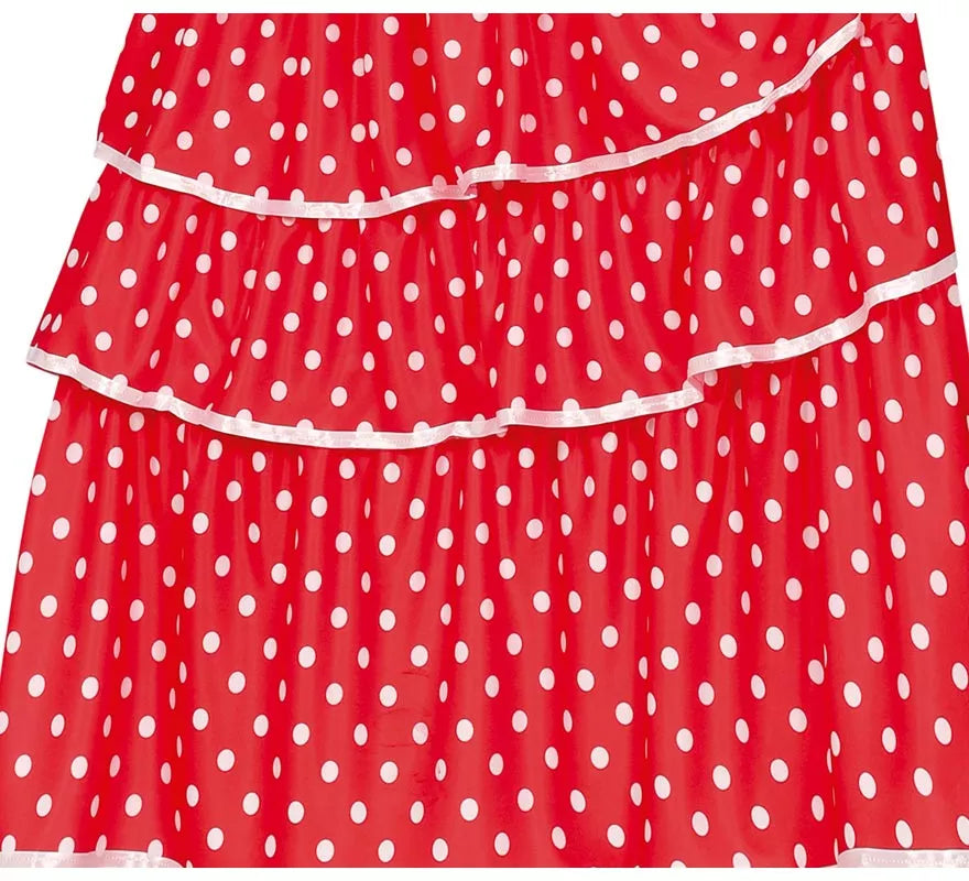 Disfraz de Flamenca Rojo a Lunares para hombre