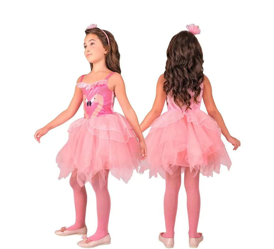 Disfraz de Flamencos rosa para niña