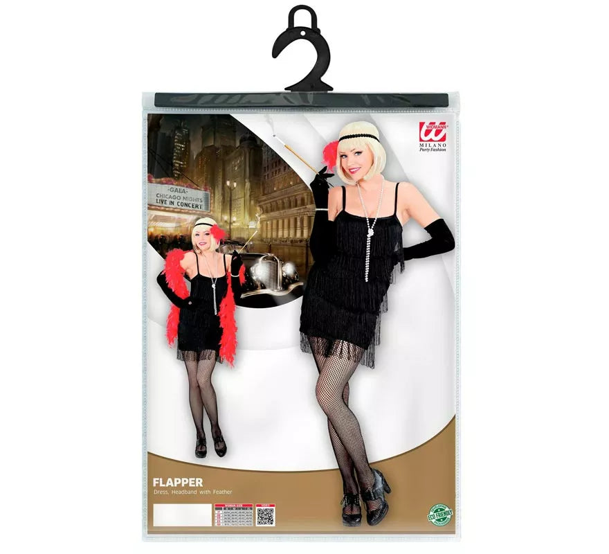 Translation missing: en.Disfraz de Flapper clásico negro para mujer