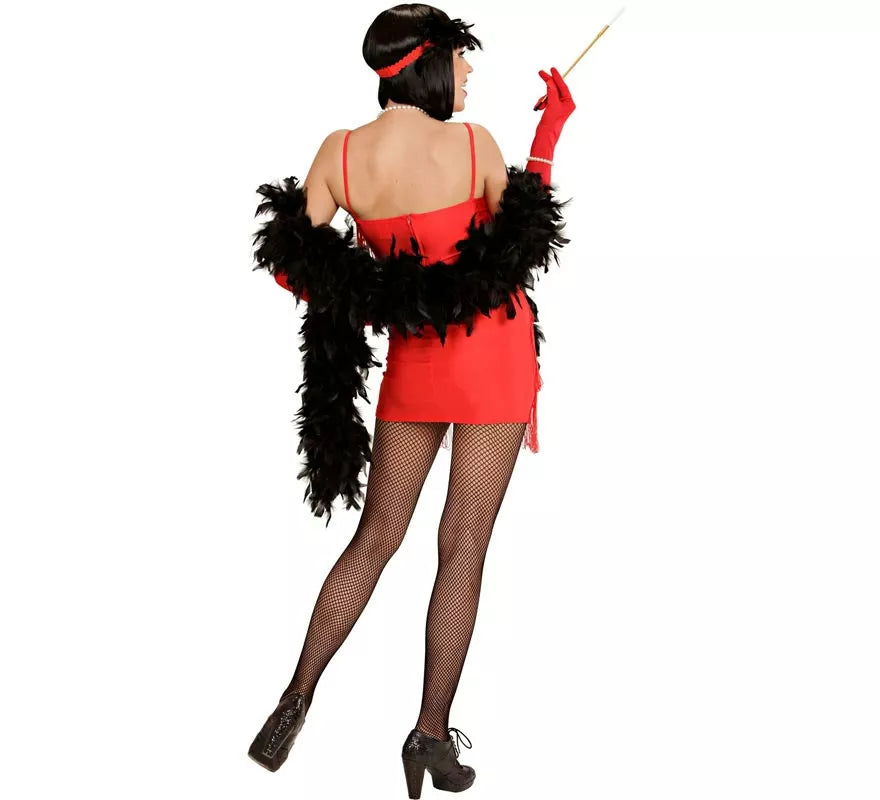 Translation missing: en.Disfraz de Flapper rojo clásico para mujer