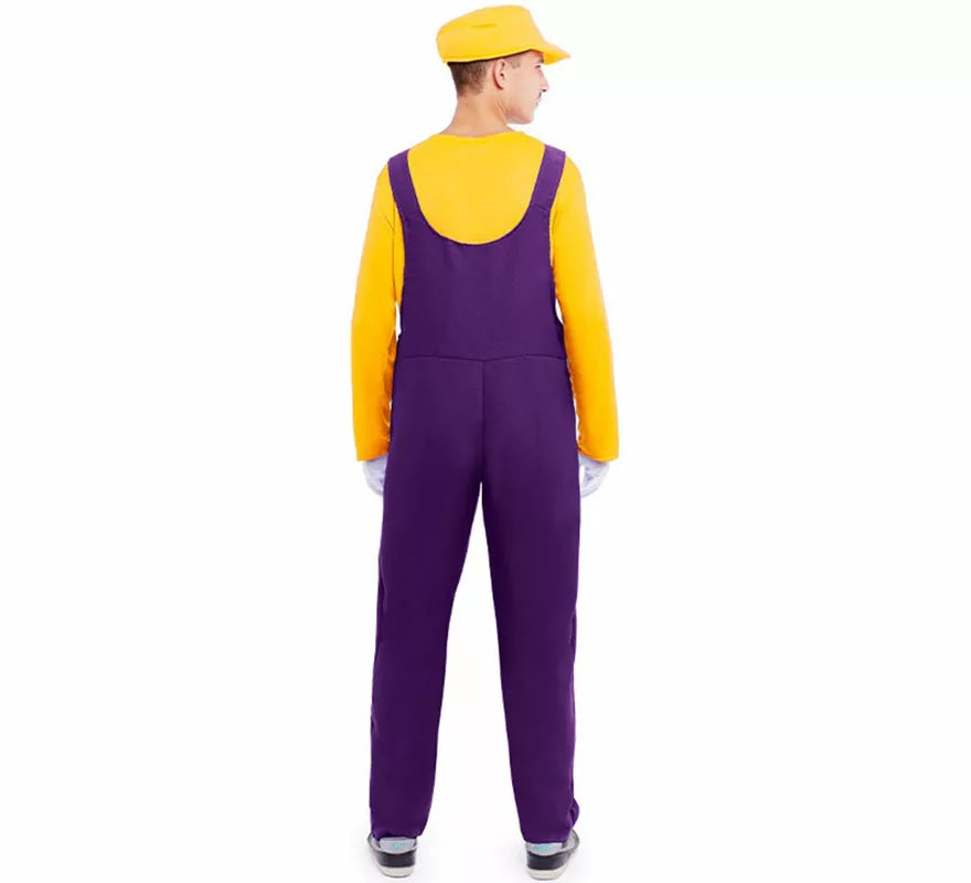 Disfraz de Fontanero amarillo para hombre
