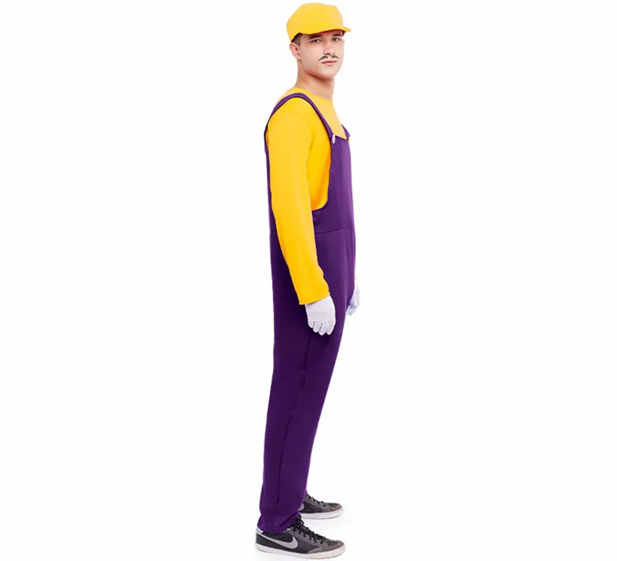 Disfraz de Fontanero amarillo para hombre