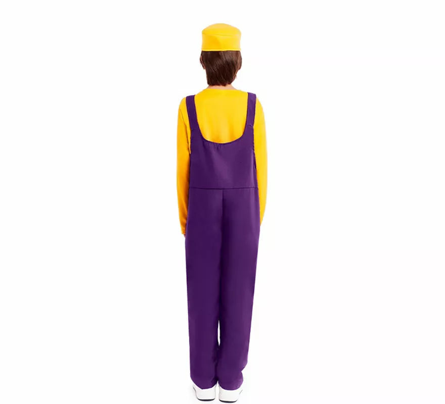 Disfraz de Fontanero amarillo para niño