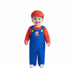 Rotes Klempnerkostüm für Babys