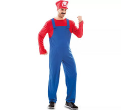 Red Plumber Costume for Men
